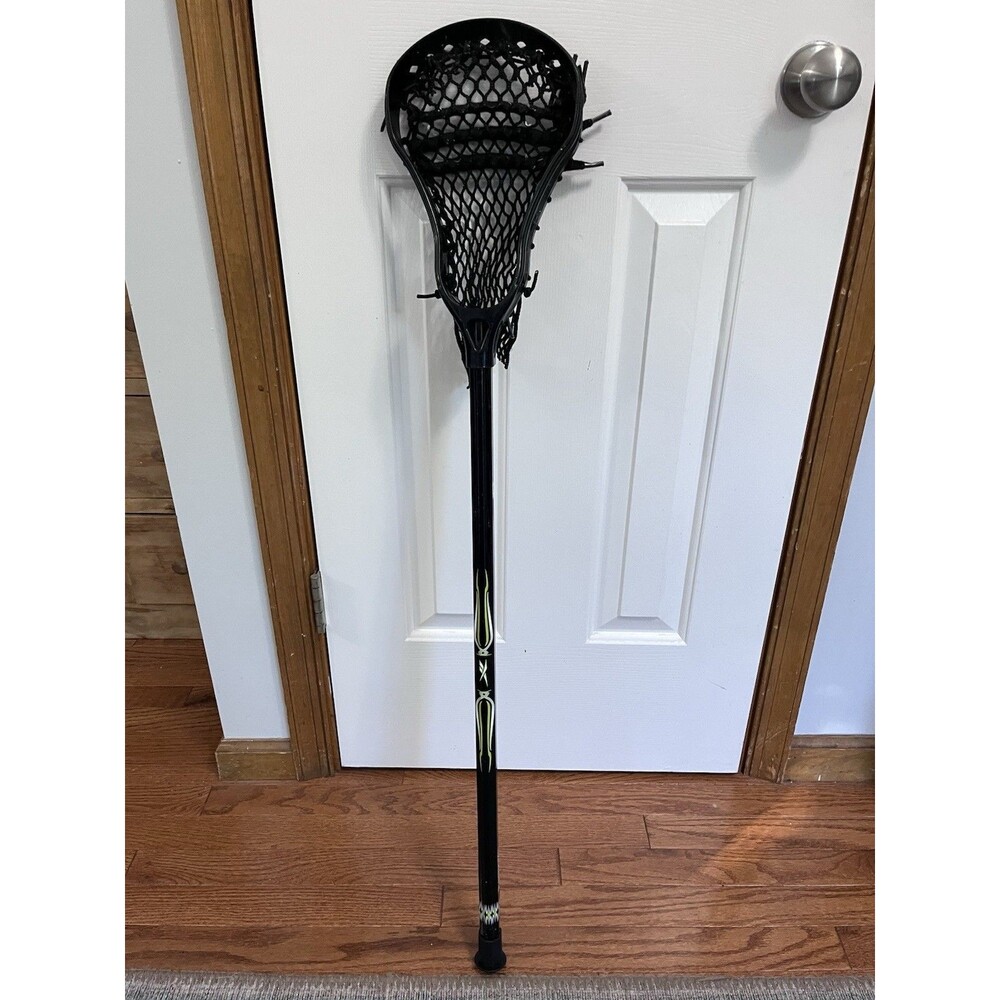 Reebok Lacrosse 3K Shaft Complete Stick With 3K Strung Mesh Pocket Head Black